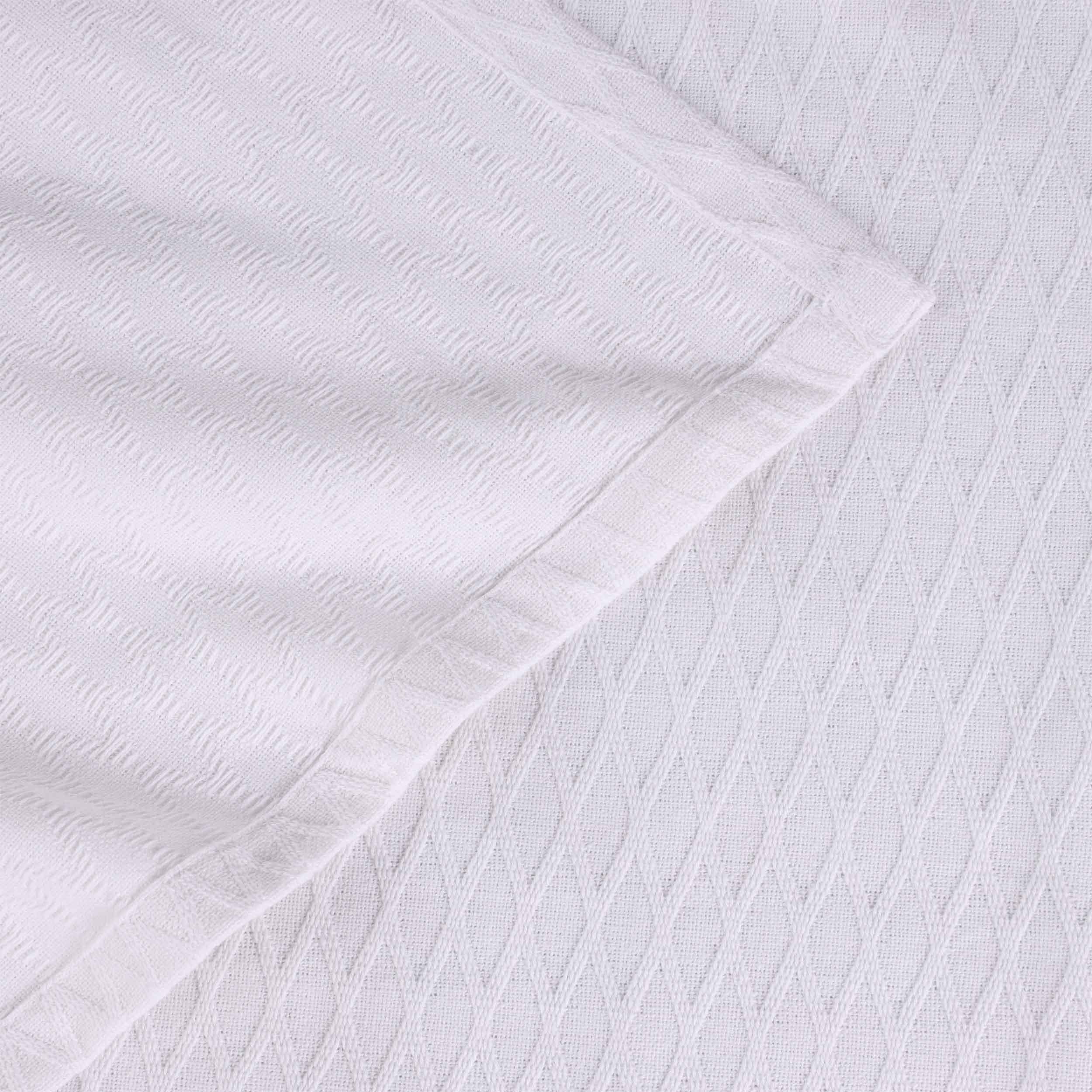 100% Cotton Thermal Blanket – Diamond Weave All-Season, Lightweight & Breathable - Blanket by Superior Brand