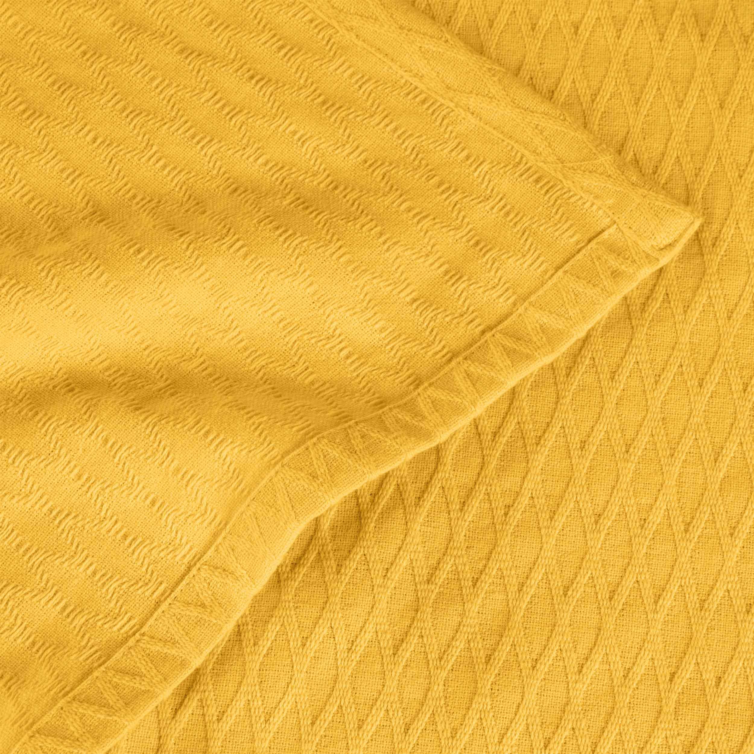 100% Cotton Thermal Blanket – Diamond Weave All-Season, Lightweight & Breathable - Blanket by Superior Brand