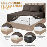 1000 Thread Count Egyptian Cotton Sateen Sheet Set - Egyptian Cotton Sheet Set by Superior Brand