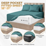 1000 Thread Count Egyptian Cotton Sateen Sheet Set - Egyptian Cotton Sheet Set by Superior Brand