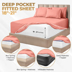 1000 Thread Count Egyptian Cotton Sateen Sheet Set - Egyptian Cotton Sheet Set by Superior Brand