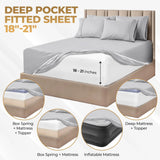 1000 Thread Count Egyptian Cotton Sateen Extra-Deep Sheet Set - Egyptian Cotton Sheet Set by Superior Brand