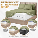 1000 Thread Count Egyptian Cotton Sateen Sheet Set - Egyptian Cotton Sheet Set by Superior Brand