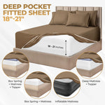 1000 Thread Count Egyptian Cotton Sateen Sheet Set - Egyptian Cotton Sheet Set by Superior Brand