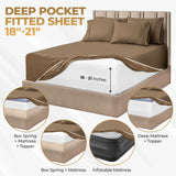 1000 Thread Count Egyptian Cotton Sateen Sheet Set - Egyptian Cotton Sheet Set by Superior Brand