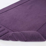 Leo Cotton Solid Modern Absorbent Heavy Washable Bath Mat Set of 2 - Bath Mats by Superior Brand