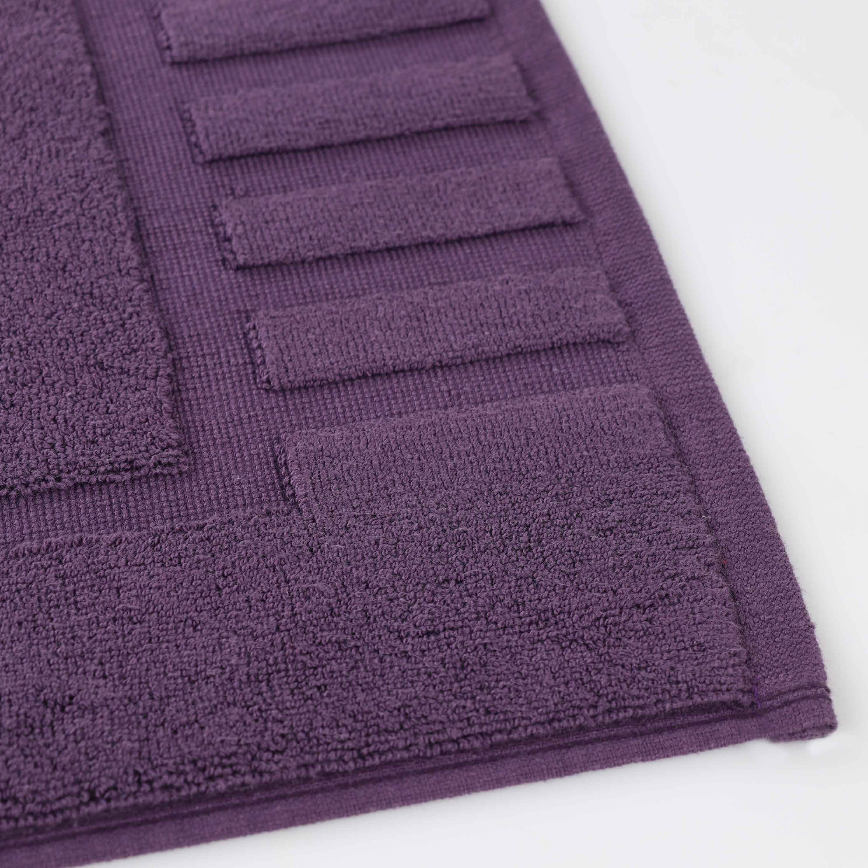 Leo Cotton Solid Modern Absorbent Heavy Washable Bath Mat Set of 2 - Bath Mats by Superior Brand