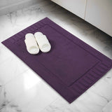 Leo Cotton Solid Modern Absorbent Heavy Washable Bath Mat Set of 2 - Bath Mats by Superior Brand