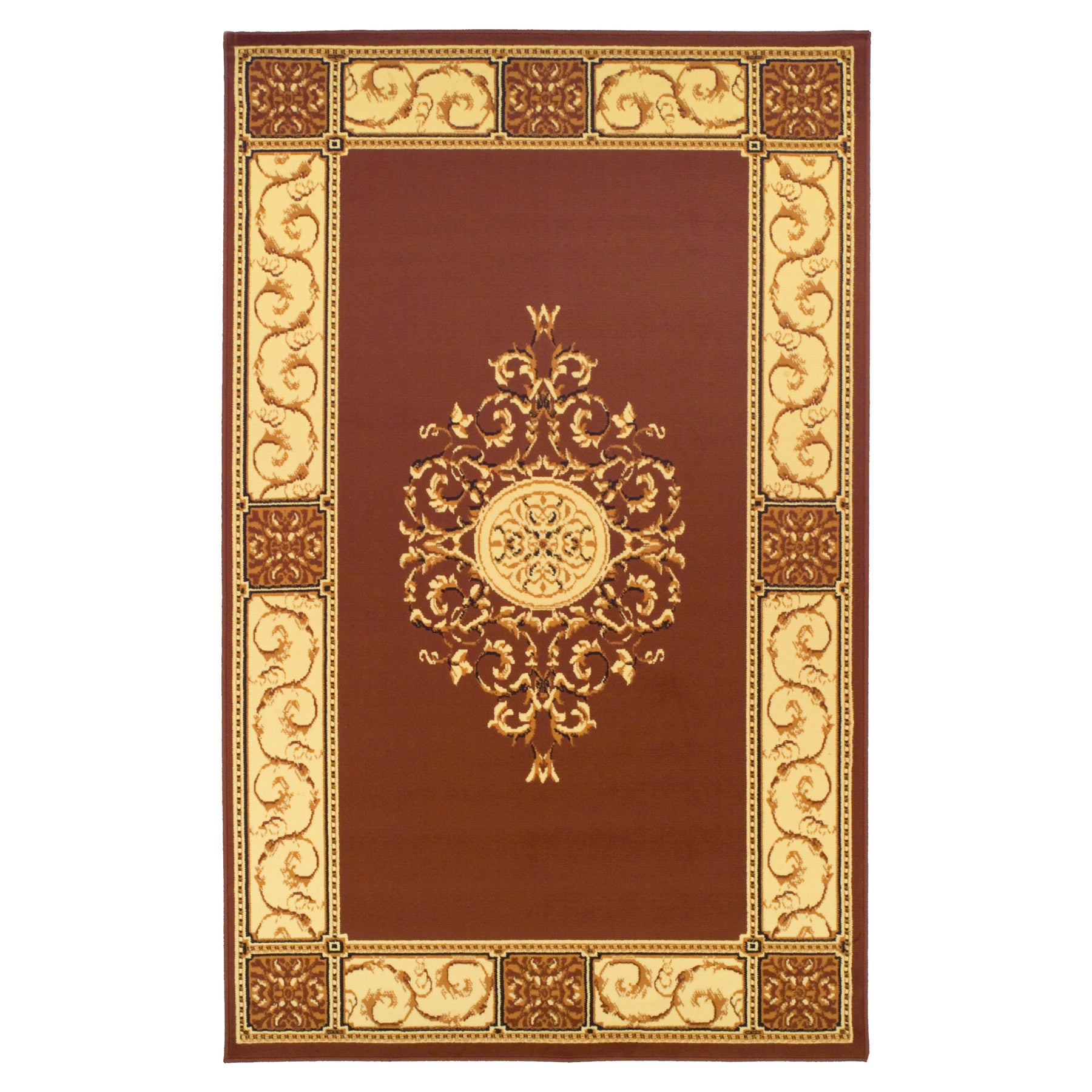 Superior Elegant Medallion Oriental Medallion Traditional Power-Loomed Indoor Area Rug