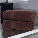 Zero-Twist Cotton Solid Soft Absorbent 2 Piece Bath Sheet Set - Bath Sheets by Superior Brand