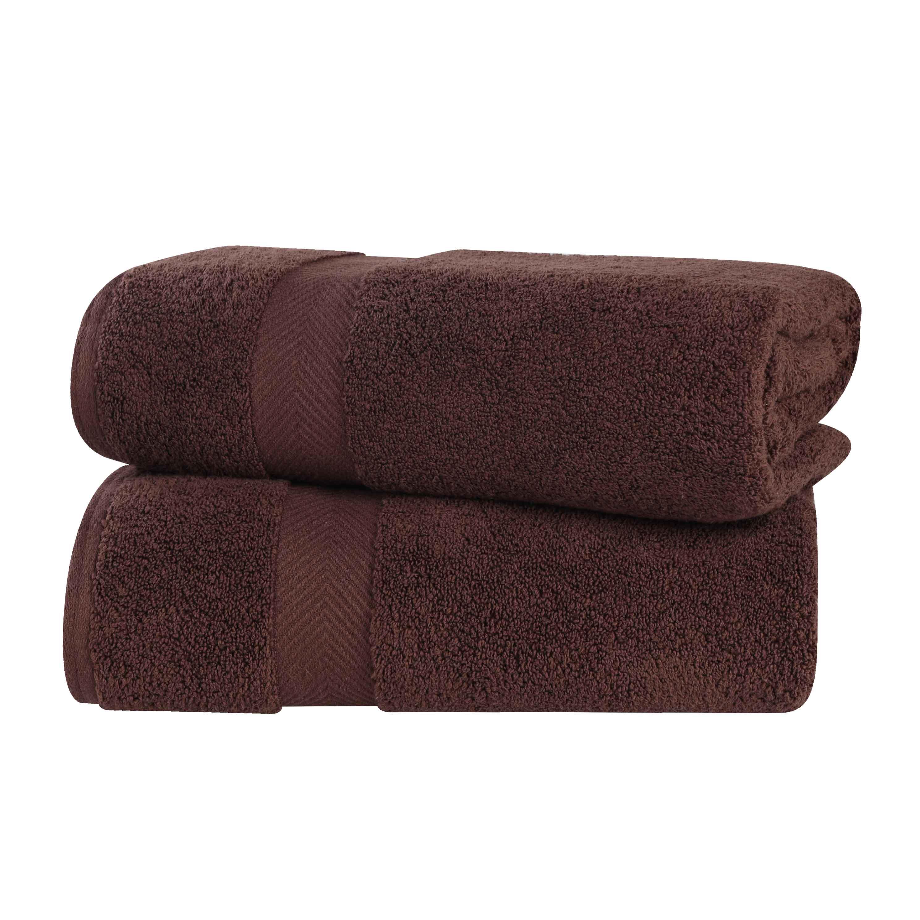 Zero-Twist Cotton Solid Soft Absorbent 2 Piece Bath Sheet Set - Bath Sheets by Superior Brand
