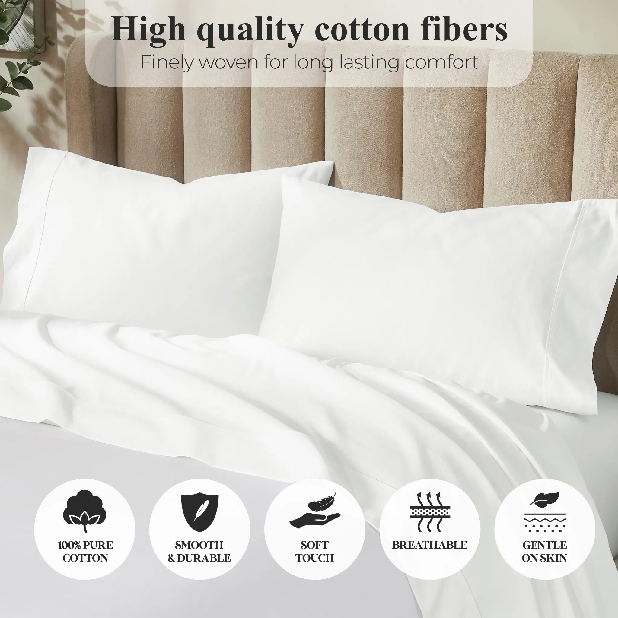 Pavo Cotton 700 Thread Count Perfect Fit Sheet Set - Sheet Set by Superior Brand