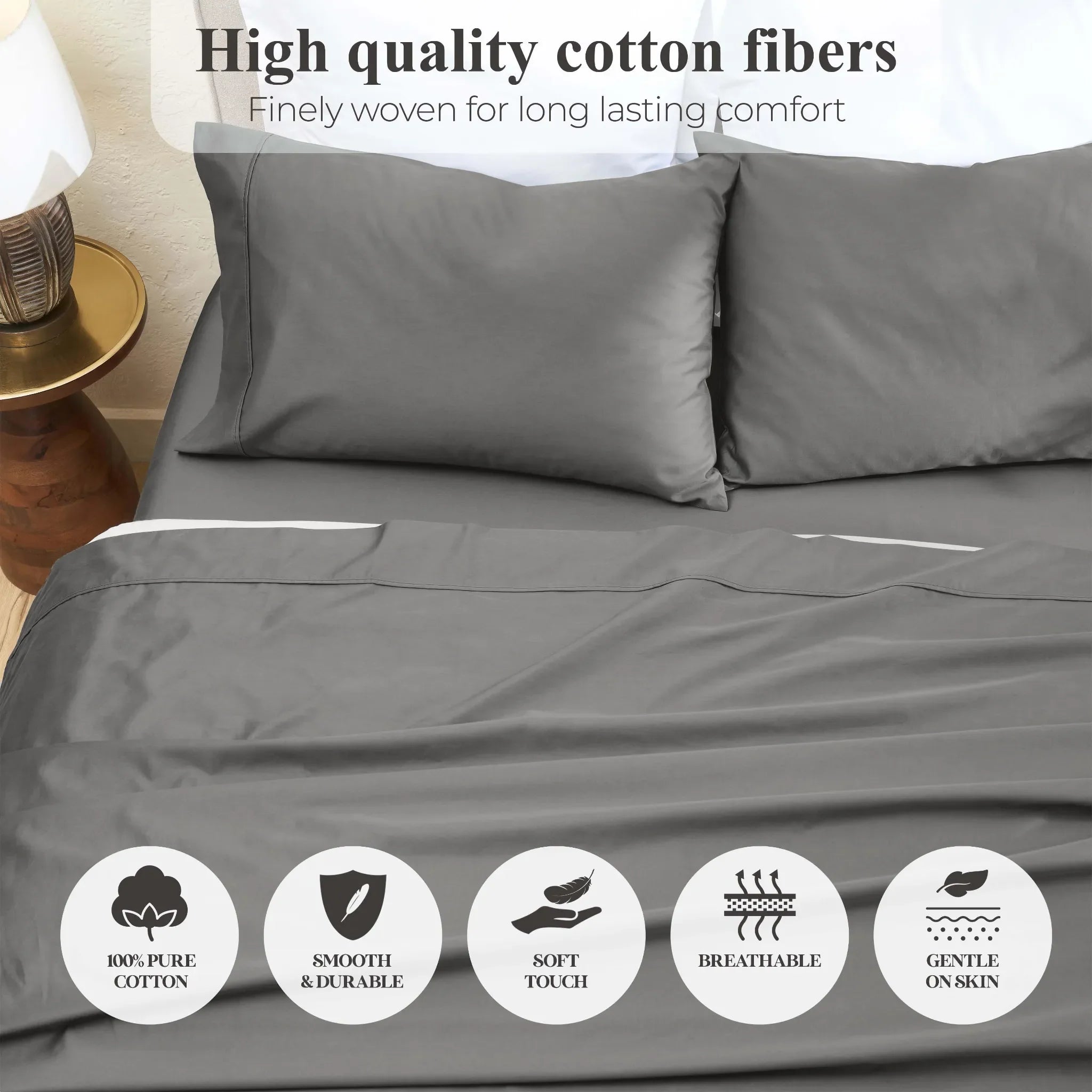 Apus 100% Cotton Perfect Fit Deep Pocket Sheet Set - Sheet Set by Superior Brand