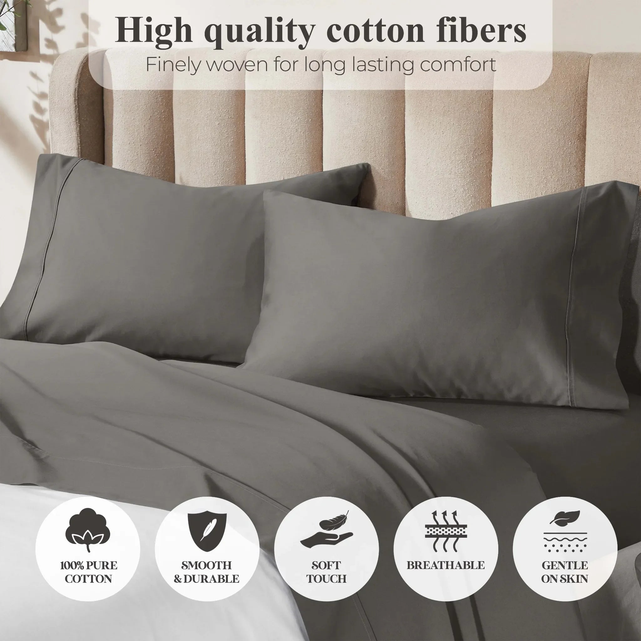Pavo Cotton 700 Thread Count Perfect Fit Sheet Set - Sheet Set by Superior Brand