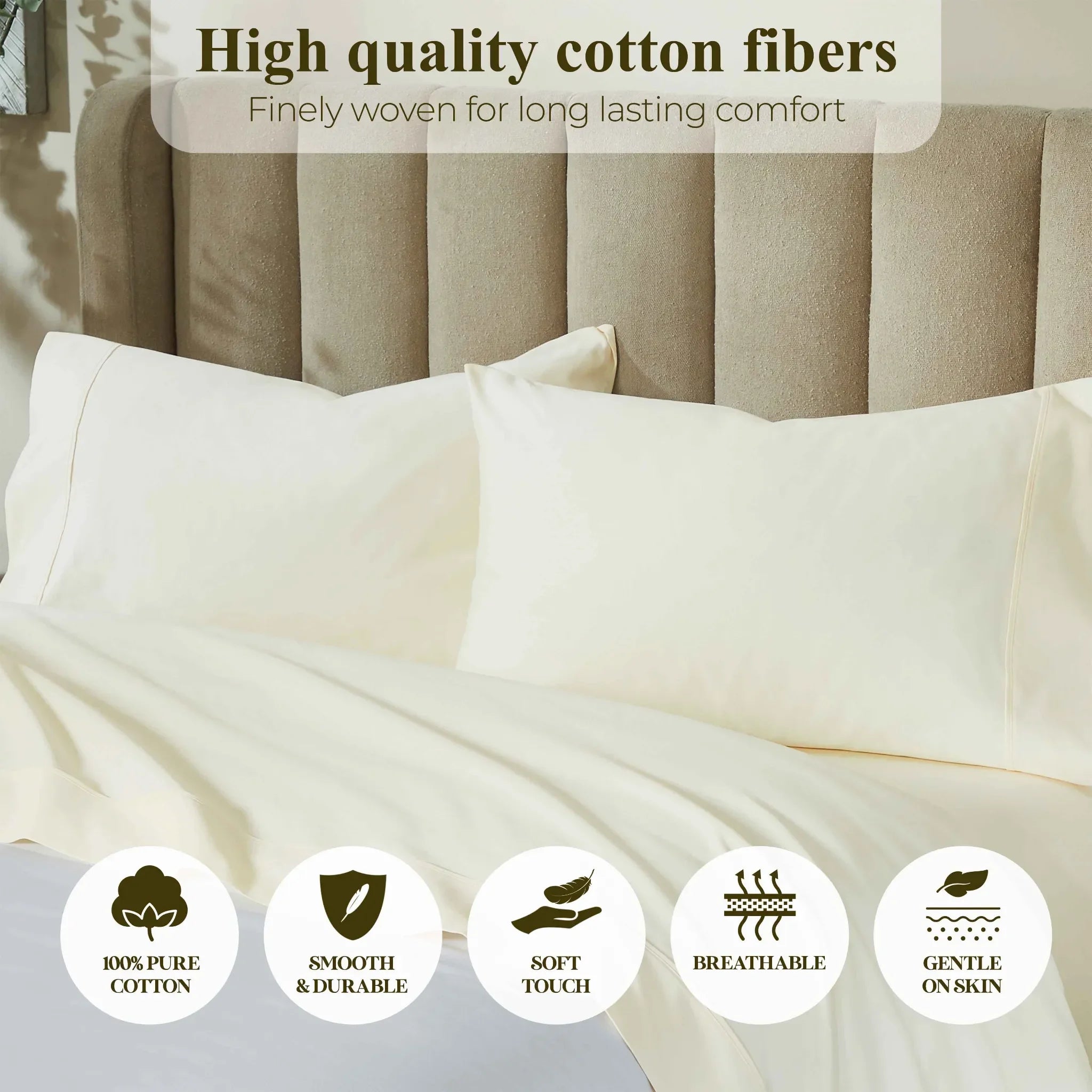 Pavo Cotton 700 Thread Count Perfect Fit Sheet Set - Sheet Set by Superior Brand