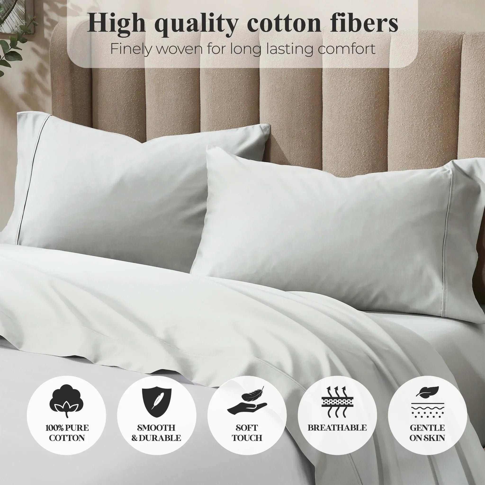 Pavo Cotton 700 Thread Count Perfect Fit Sheet Set - Sheet Set by Superior Brand