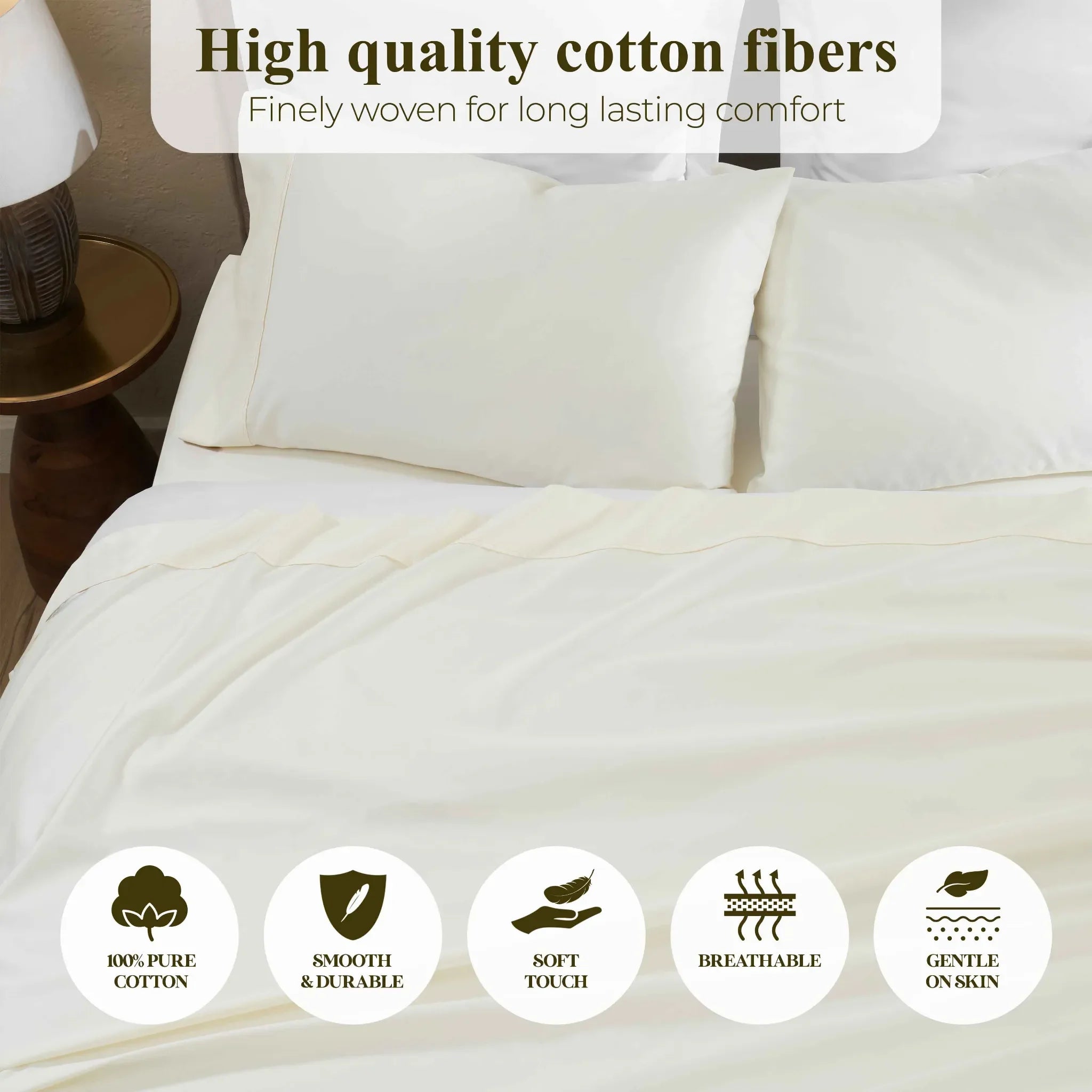 Apus 100% Cotton Perfect Fit Deep Pocket Sheet Set - Sheet Set by Superior Brand