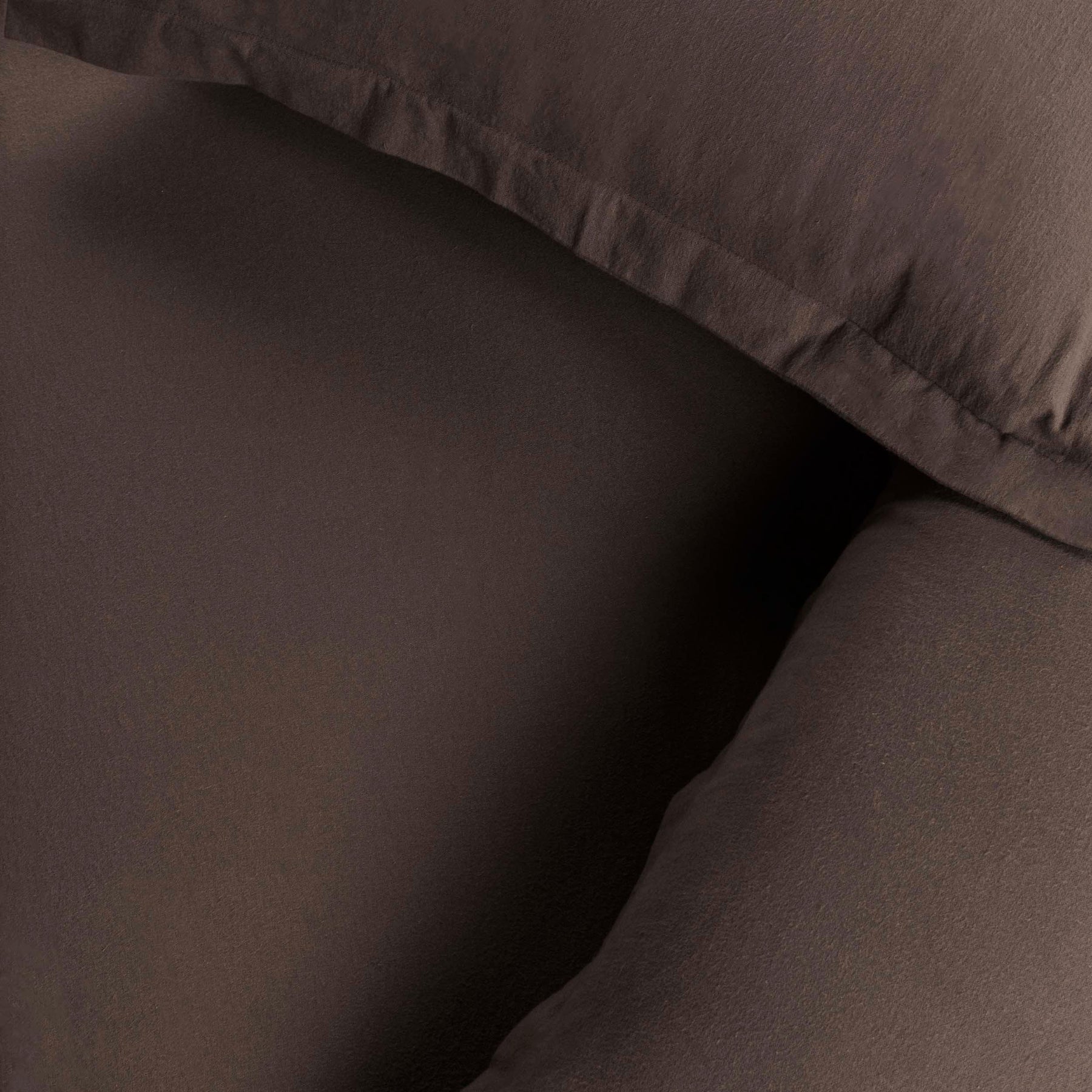 Superior Flannel Cotton Solid Modern Luxury Duvet Cover Set - Charcoal