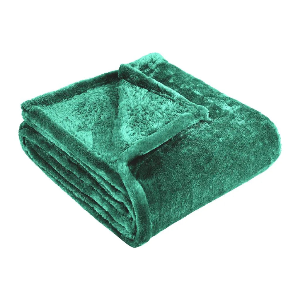 Fleece Plush Medium Weight Fluffy Soft Solid Decorative Blanket - Blanket by Superior Brand
