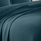 Lightweight Cotton Bedspread Sets 3-Piece Fleur De Lis Jacquard Matelassé - Bedspread by Superior Brand