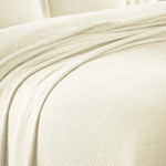 Lightweight Cotton Bedspread Sets 3-Piece Fleur De Lis Jacquard Matelassé - Bedspread by Superior Brand