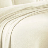 Lightweight Cotton Bedspread Sets 3-Piece Fleur De Lis Jacquard Matelassé - Bedspread by Superior Brand