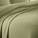 Lightweight Cotton Bedspread Sets 3-Piece Fleur De Lis Jacquard Matelassé - Bedspread by Superior Brand