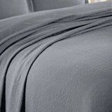 Lightweight Cotton Bedspread Sets 3-Piece Fleur De Lis Jacquard Matelassé - Bedspread by Superior Brand