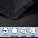 Lightweight Cotton Bedspread Sets 3-Piece Fleur De Lis Jacquard Matelassé - Bedspread by Superior Brand