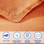 Lightweight Cotton Bedspread Sets 3-Piece Fleur De Lis Jacquard Matelassé - Bedspread by Superior Brand