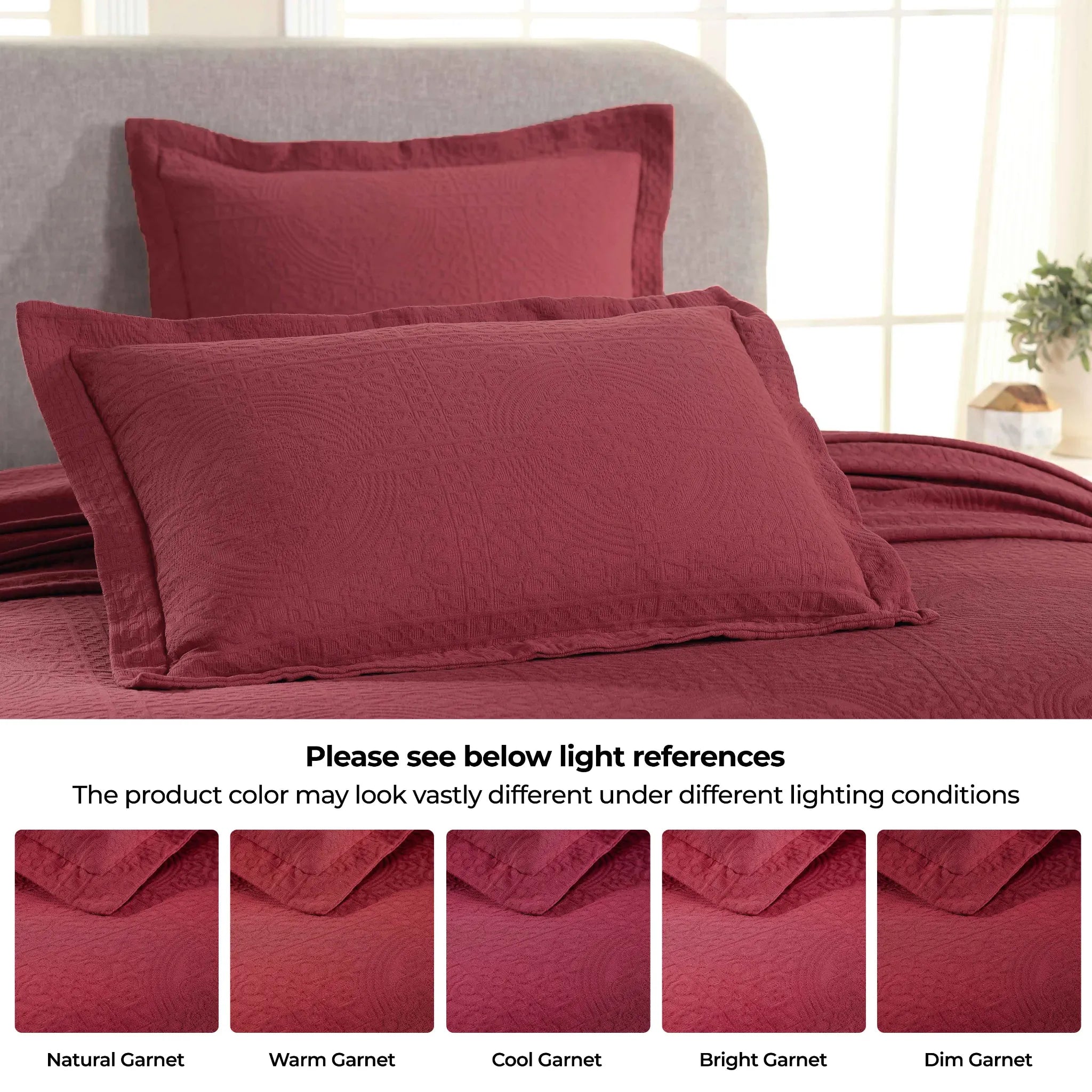 Fleur De Lis Jacquard Matelassé Cotton Medallion Bedspread Set - Bedspread by Superior Brand
