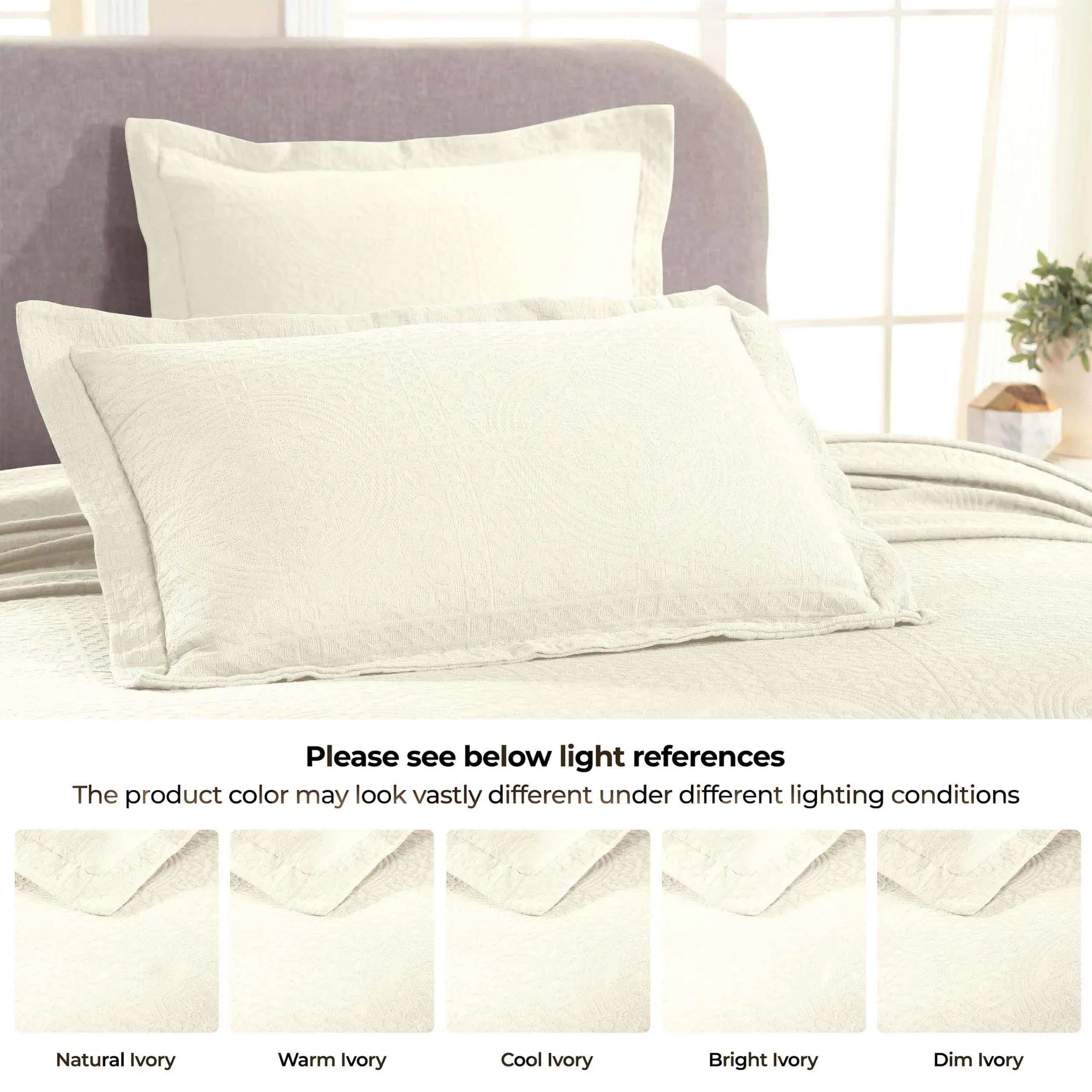 Fleur De Lis Jacquard Matelassé Cotton Medallion Bedspread Set - Bedspread by Superior Brand