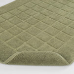 Nora Cotton Solid Absorbent Thick Checkered Washable Bath Mat Set of 2 - Bath Mats by Superior Brand
