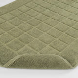 Nora Cotton Solid Absorbent Thick Checkered Washable Bath Mat Set of 2 - Bath Mats by Superior Brand