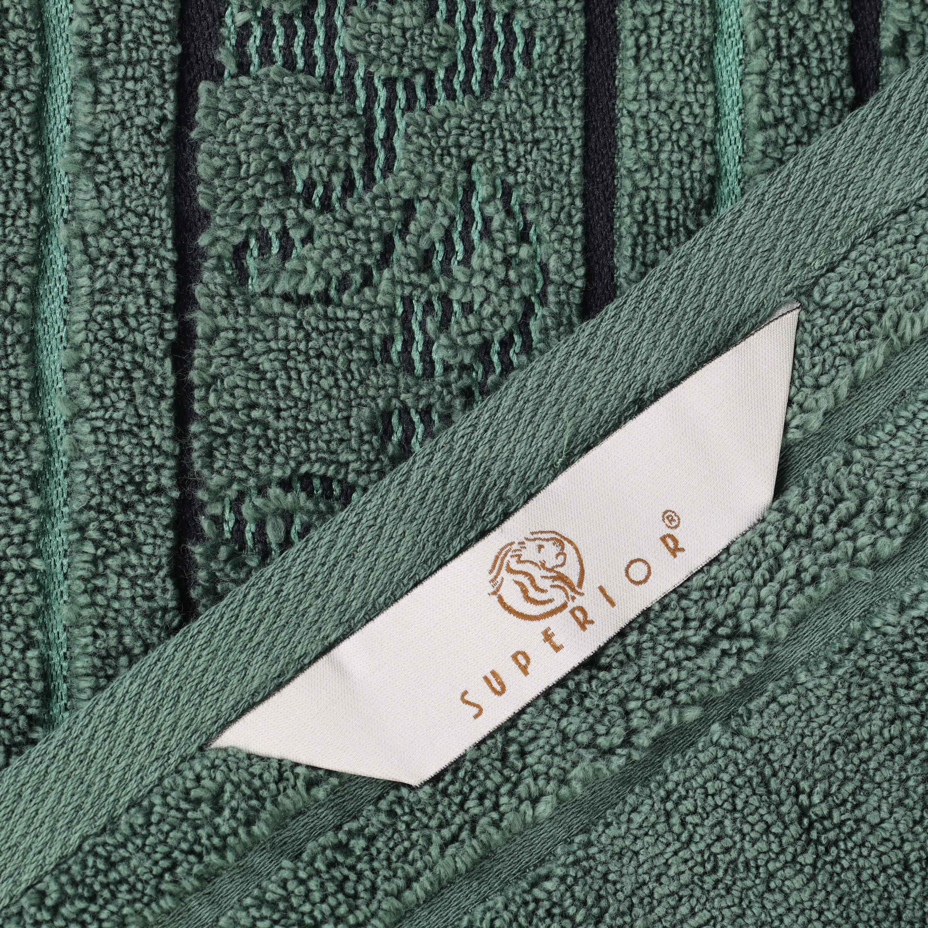 Zero-Twist Cotton Jacquard Towel Set 9 Piece - Sadie - Towel Set by Superior Brand