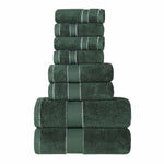 Egyptian Giza Cotton Plush Soft Towel Set 8 Piece - Egyptian Cotton Towel Set by Superior Brand