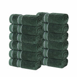 Niles Egyptian Giza Cotton Ultra Plush Face Towel Set 12 Piece - Egyptian Cotton Face Towel by Superior Brand