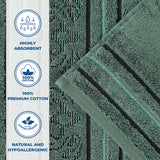 Sadie Zero Twist Cotton Solid and Jacquard Floral 12 Piece Towel Set - Towel Set by Superior Brand