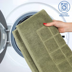 Nora Cotton Solid Absorbent Thick Checkered Washable Bath Mat Set of 2 - Bath Mats by Superior Brand
