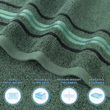 Zero-Twist Cotton Jacquard Towel Set 9 Piece - Sadie - Towel Set by Superior Brand