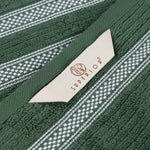 Brea Zero Twist Cotton Ribbed Geometric Border 9 Piece Towel Set - Towel Set by Superior Brand