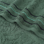 Sadie Zero Twist Cotton Solid and Jacquard Floral 12 Piece Towel Set - Towel Set by Superior Brand