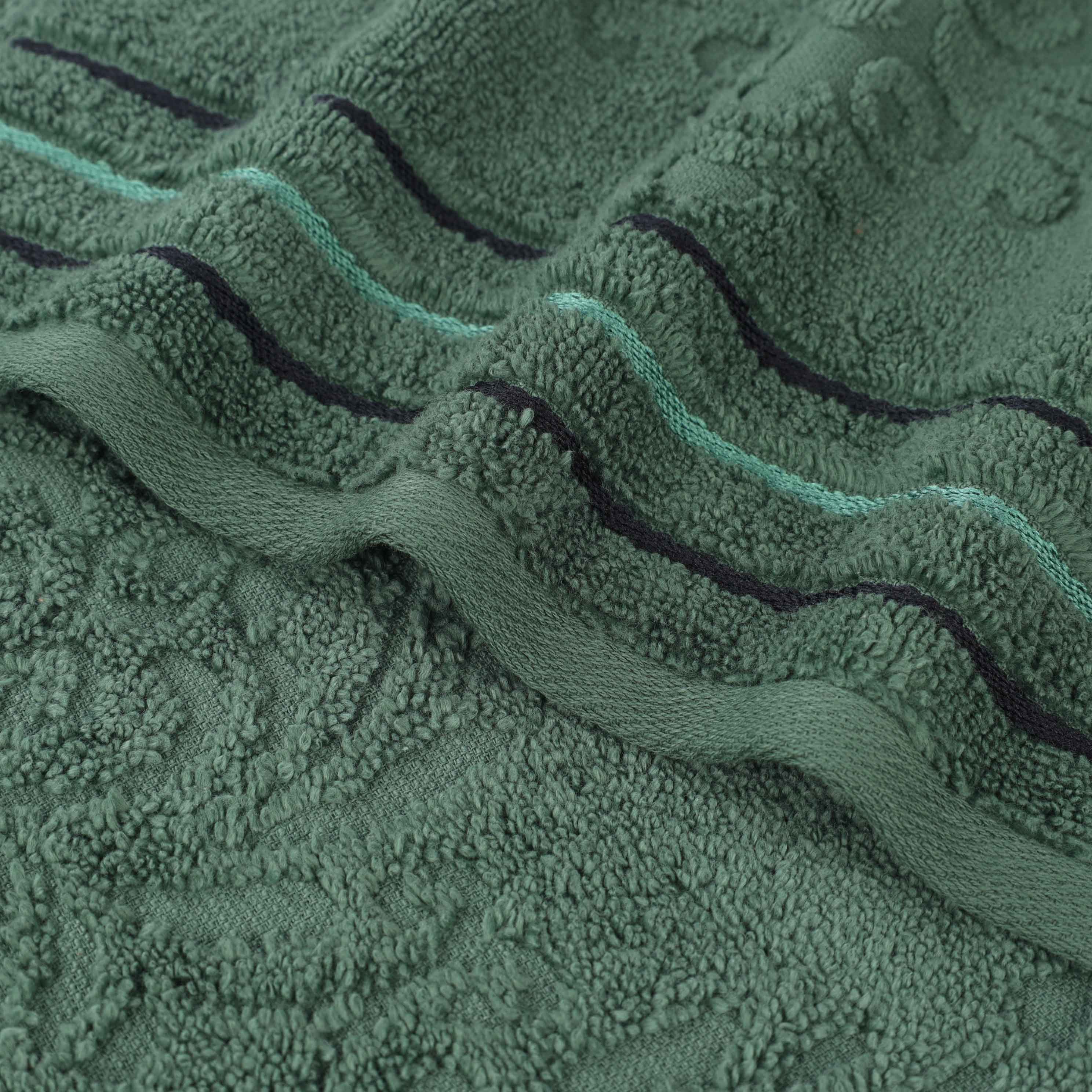 Sadie Zero Twist Cotton Solid and Jacquard Floral 12 Piece Towel Set - Towel Set by Superior Brand