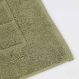 Nora Cotton Solid Absorbent Thick Checkered Washable Bath Mat Set of 2 - Bath Mats by Superior Brand