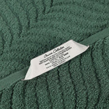 Chevron Zero Twist Jaquard Cotton 3 Piece Bathroom Towel Set - Towel Set by Superior Brand