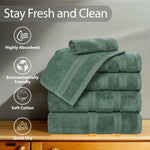 Smart Dry Zero Twist Cotton Medium Weight 3 Piece Assorted Towel Set - Towel Set by Superior Brand