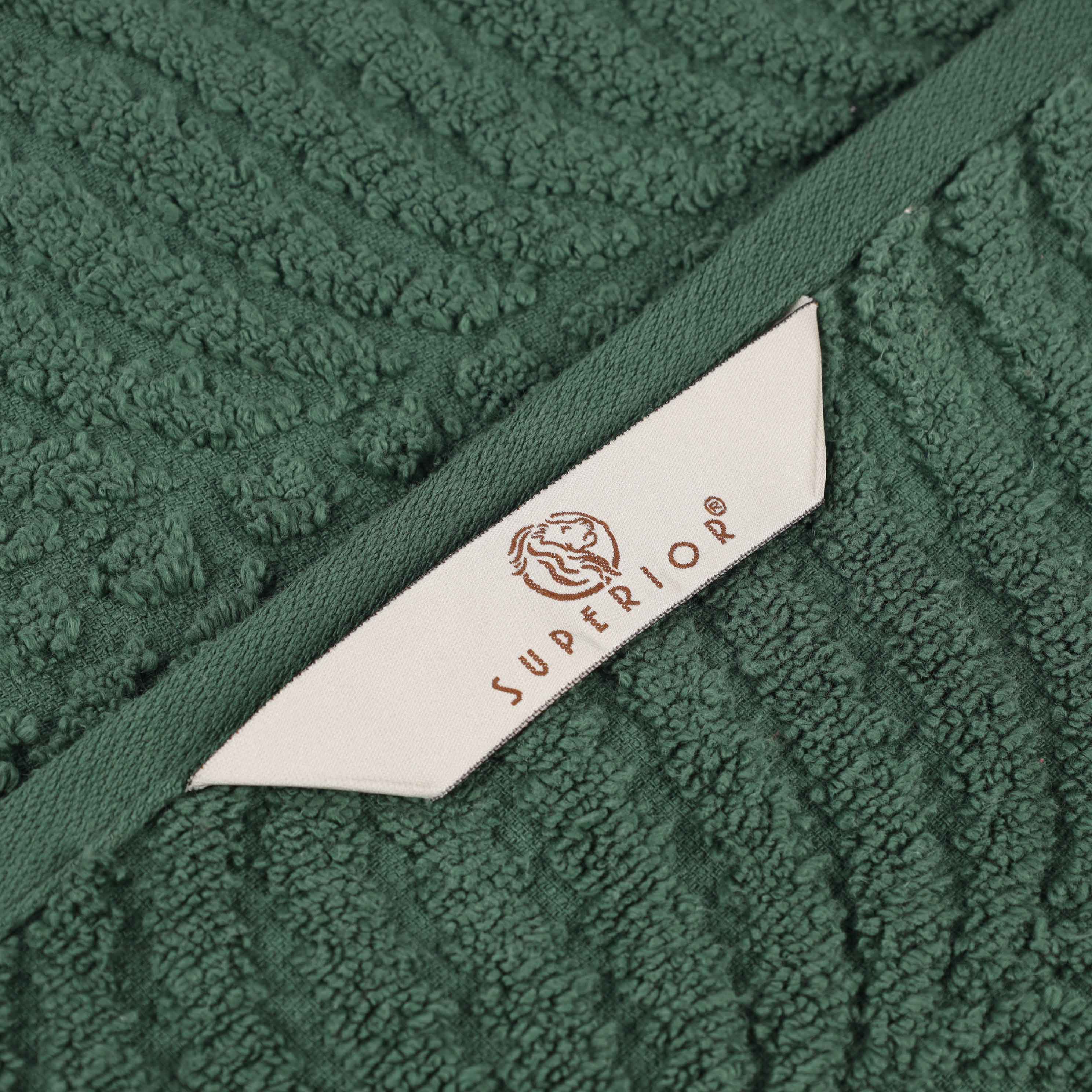 Chevron Zero Twist Jaquard Cotton 3 Piece Bathroom Towel Set - Towel Set by Superior Brand