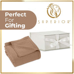 100% Cotton Waffle Blanket – Cooling Waffle Weave, Lightweight & Breathable - Blanket by Superior Brand