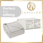 100% Cotton Waffle Blanket – Cooling Waffle Weave, Lightweight & Breathable - Blanket by Superior Brand