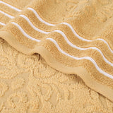 Zero-Twist Cotton Jacquard Towel Set 9 Piece - Sadie - Towel Set by Superior Brand